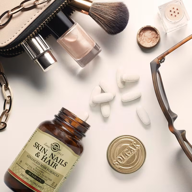 Solgar Peau, Ongles & Cheveux – Formule MSM Avancée | Complément Beauté